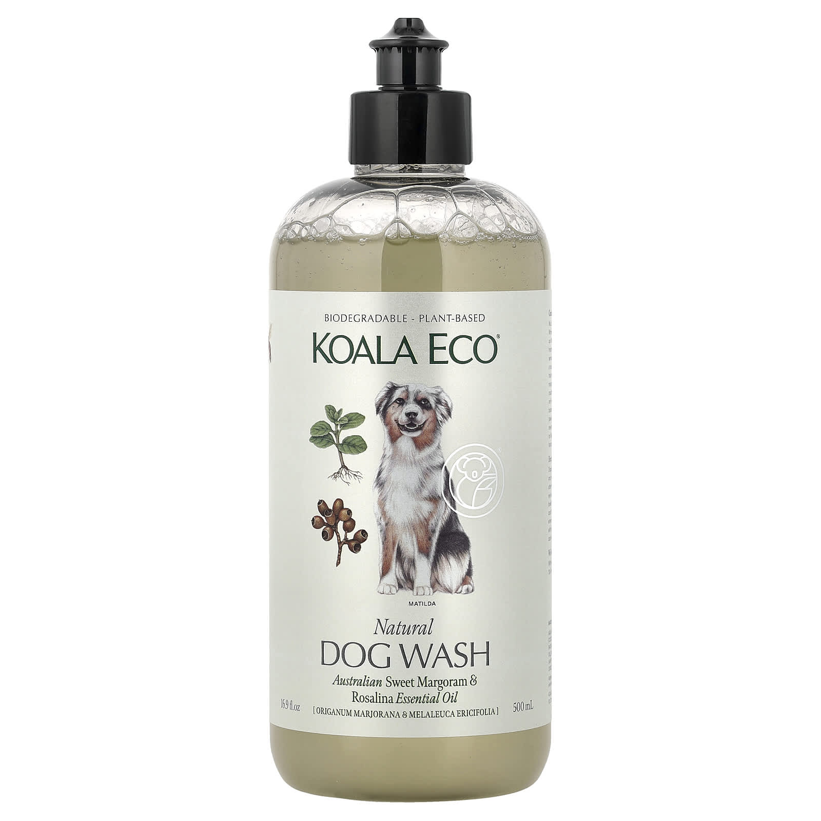Koala Eco Dog Wash Marjoram and Rosalina Essential Oil 500ml product image