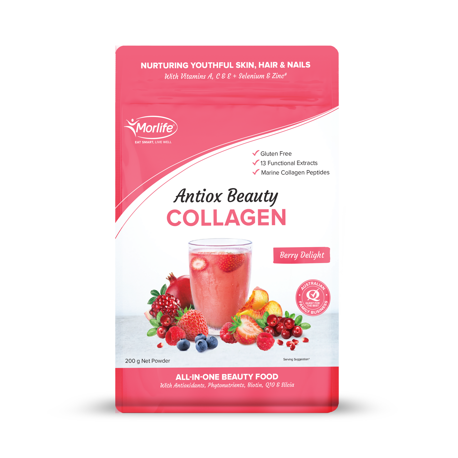 Morlife Antiox Beauty Collagen Berry Delight 200g