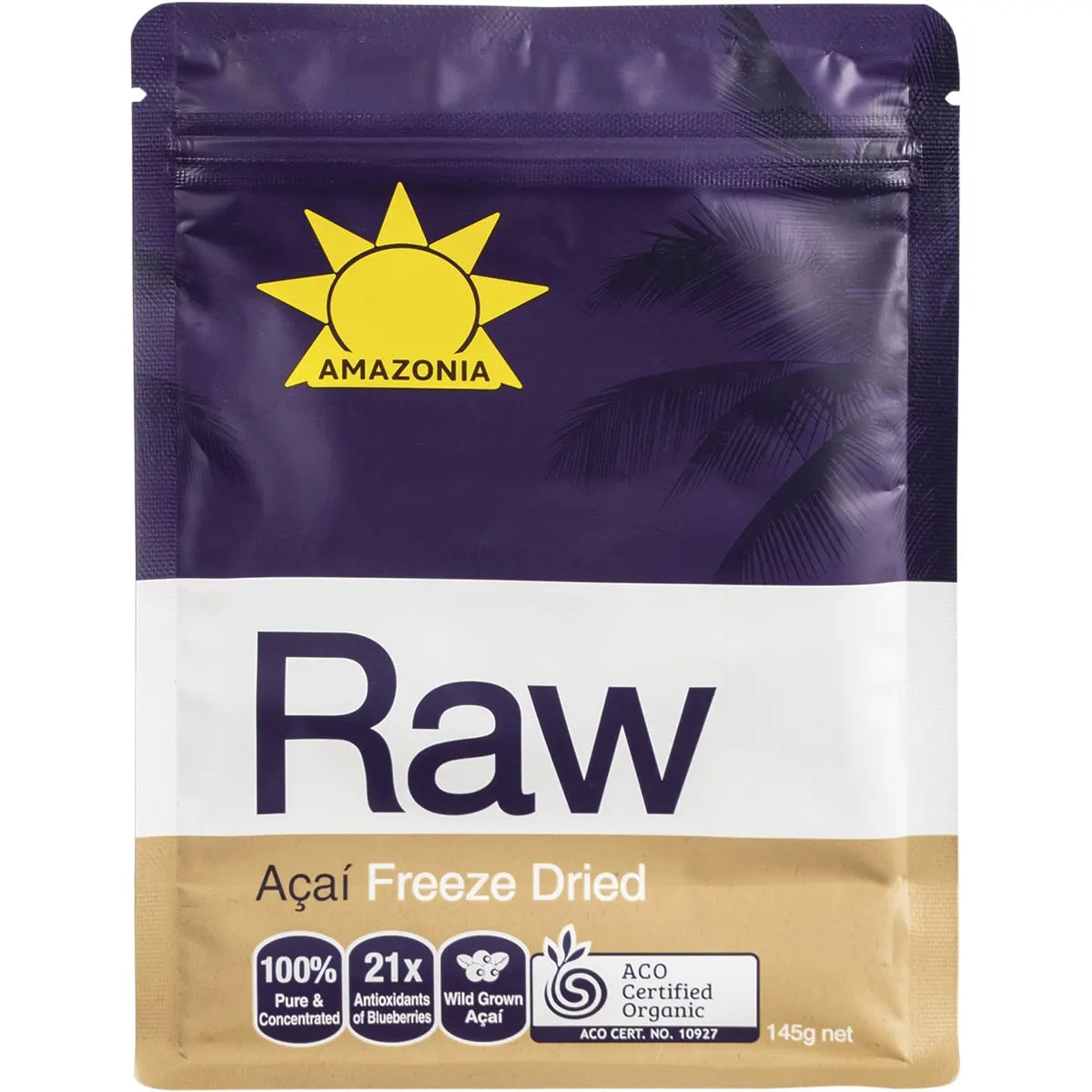 SALE Amazonia Raw Acai Berry Freeze Dried Powder 145g