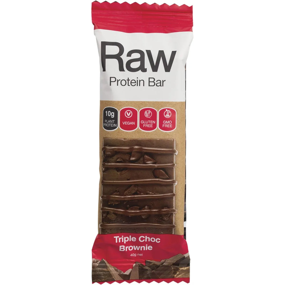 Amazonia Raw Protein Triple Choc Brownie 10 x 40g