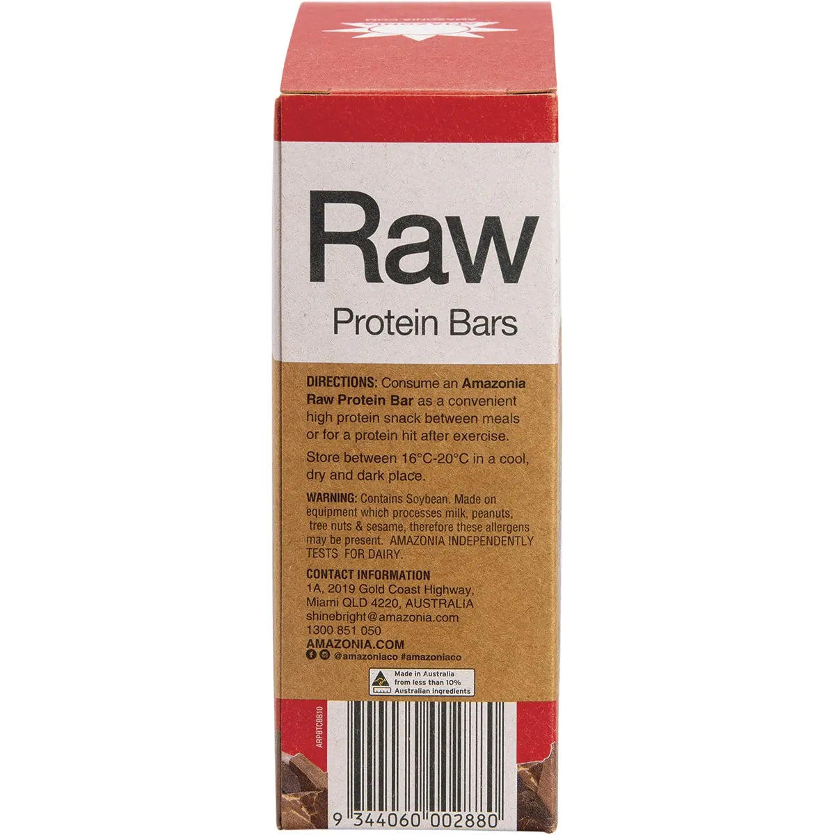 Amazonia Raw Protein Triple Choc Brownie 10 x 40g