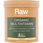 Amazonia Raw Organic Multivitamin Pineapple — front pack image (UHP)