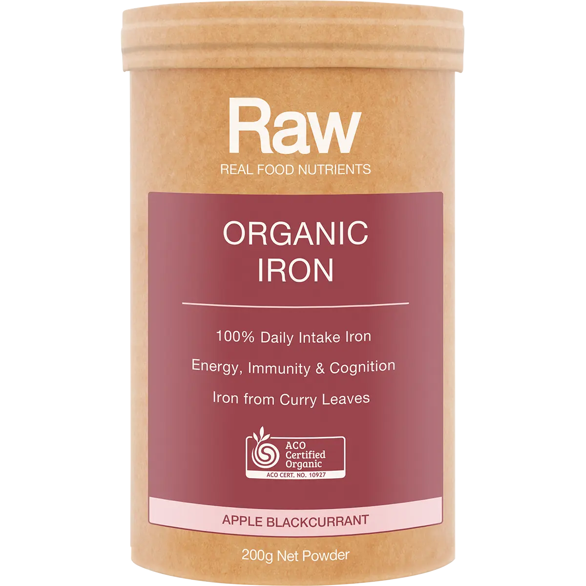 Amazonia Raw Organic Iron Apple Blackcurrant — official UHP product image 2