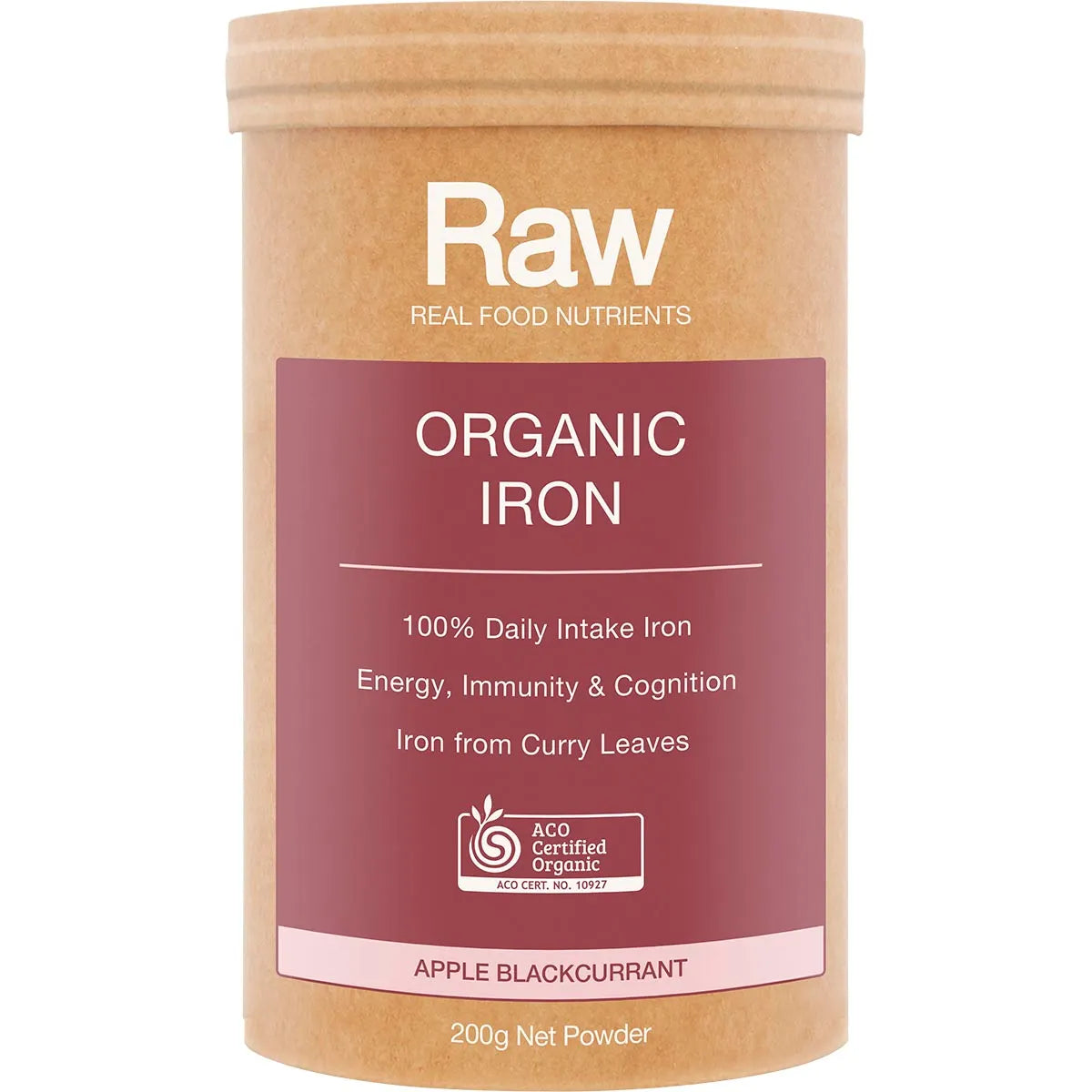 Amazonia Raw Organic Iron Apple Blackcurrant