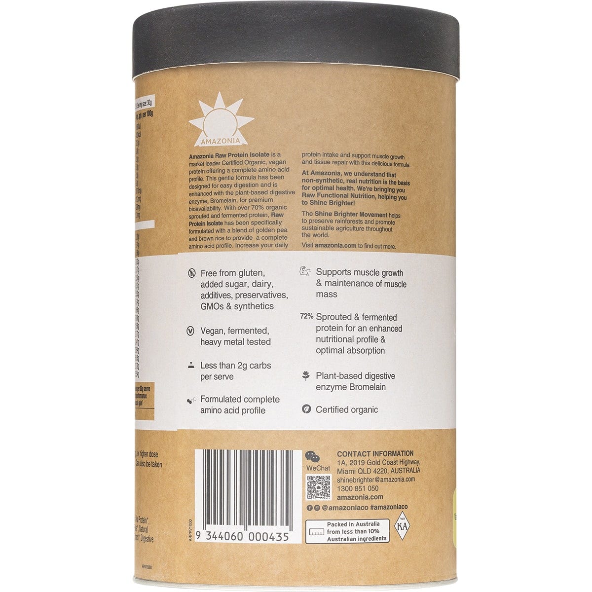 Amazonia Raw Protein Isolate Vanilla