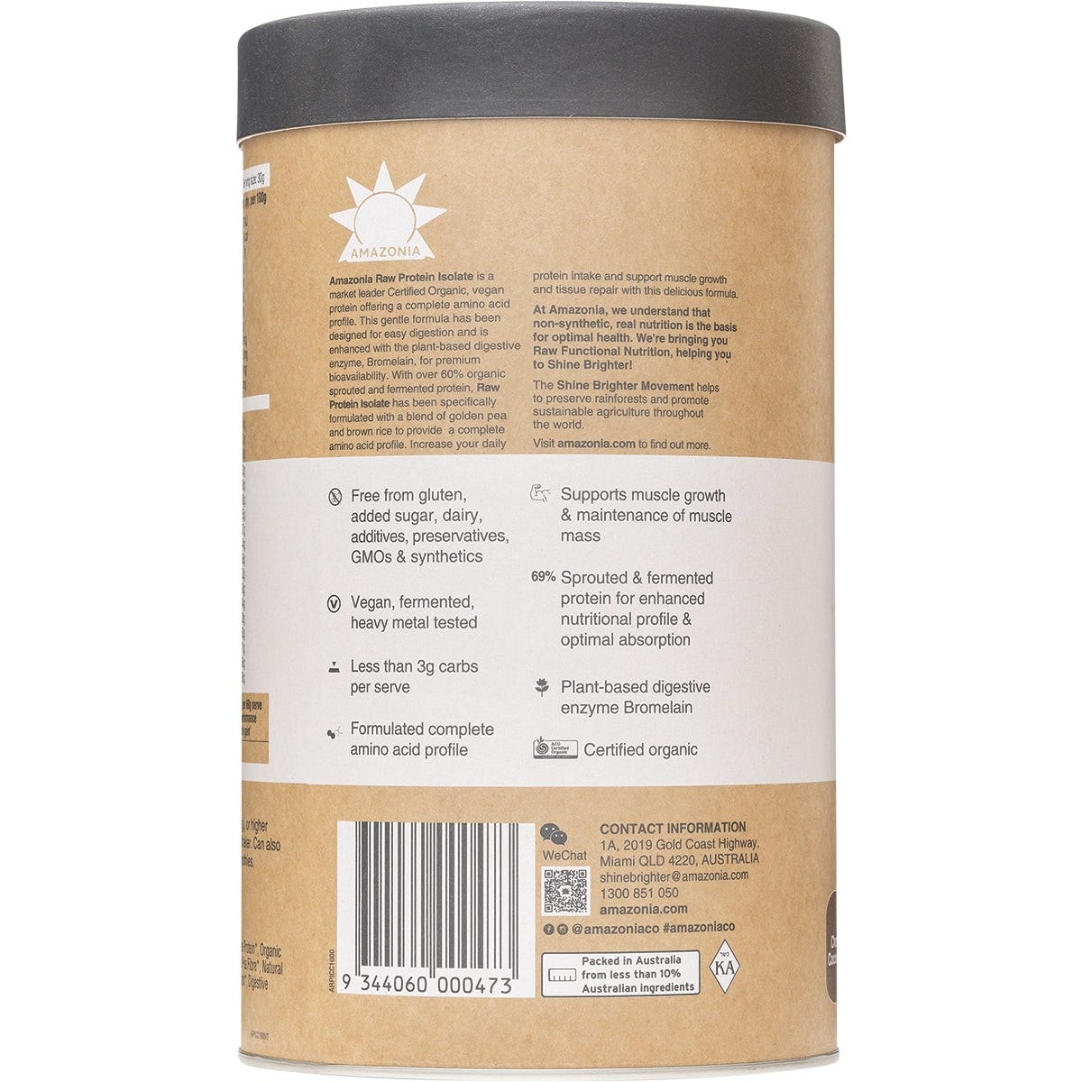 Amazonia Raw Protein Isolate Choc Coconut