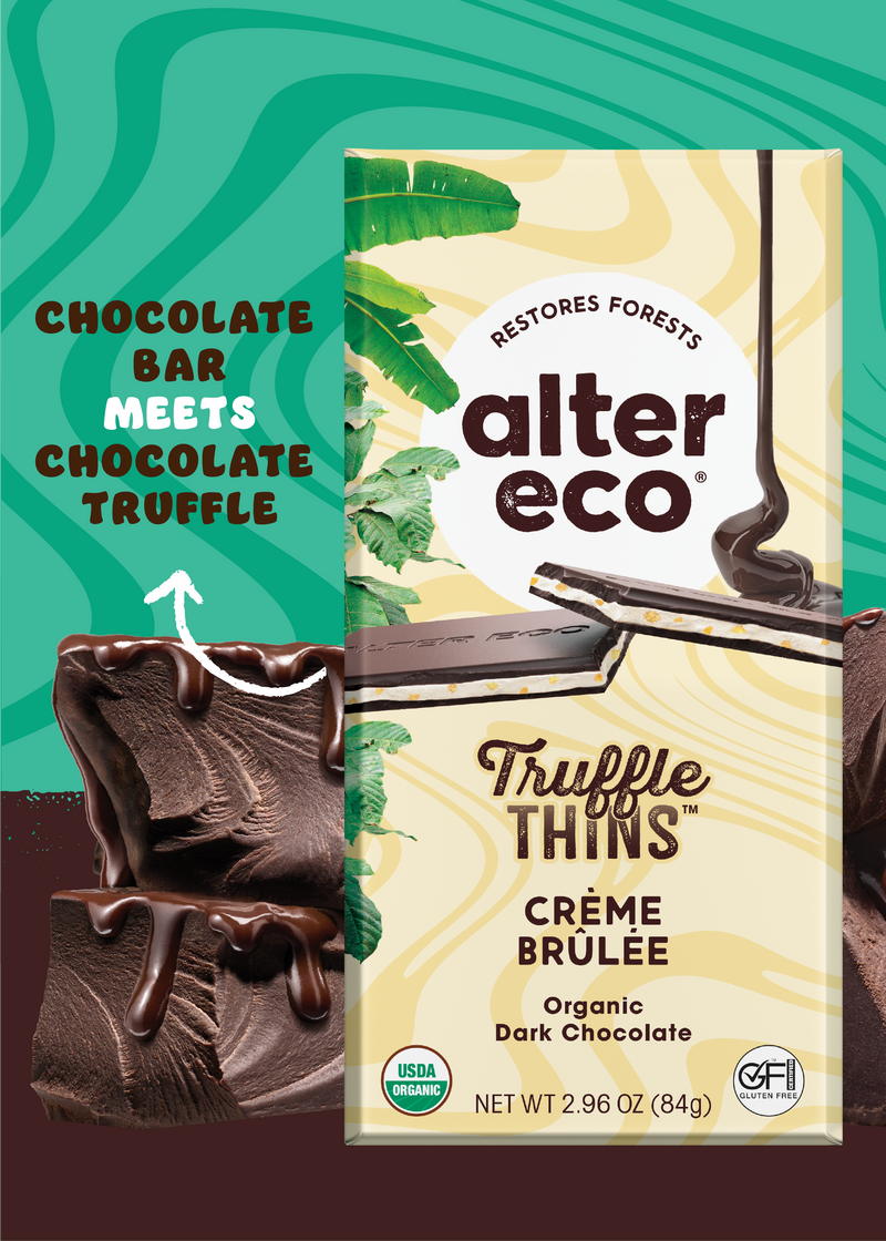 Alter Eco Creme Brulee Truffle Thins 84g