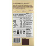 Alter Eco Chocolate Organic Creme Brulee Dark Truffle Thins 12x84g — back of pack and product information
