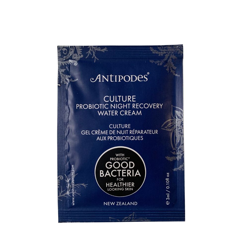 Antipodes Culture Probiotic Night Recovery Water Cream 3ml Sachet (Max 1 Pack Per Order)