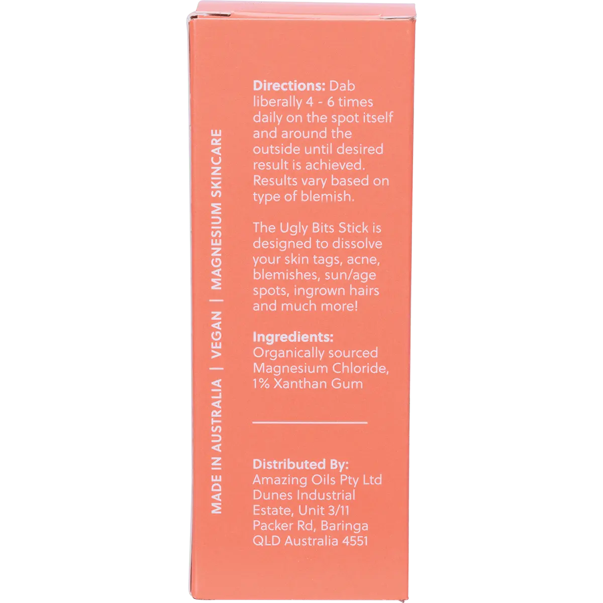Amazing You Blemish Correction Ugly Bits Stick 15ml — back pack image (UHP)