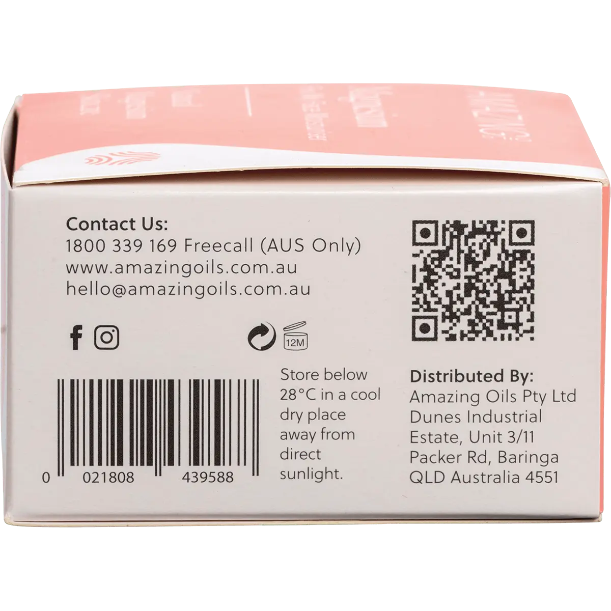 Amazing You Magnesium Moisturiser Fix My Face 100g — side pack image (UHP)