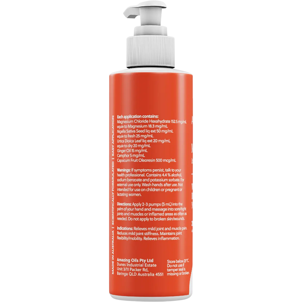 Amazing You Magnesium Joint Lotion — back pack image (UHP)