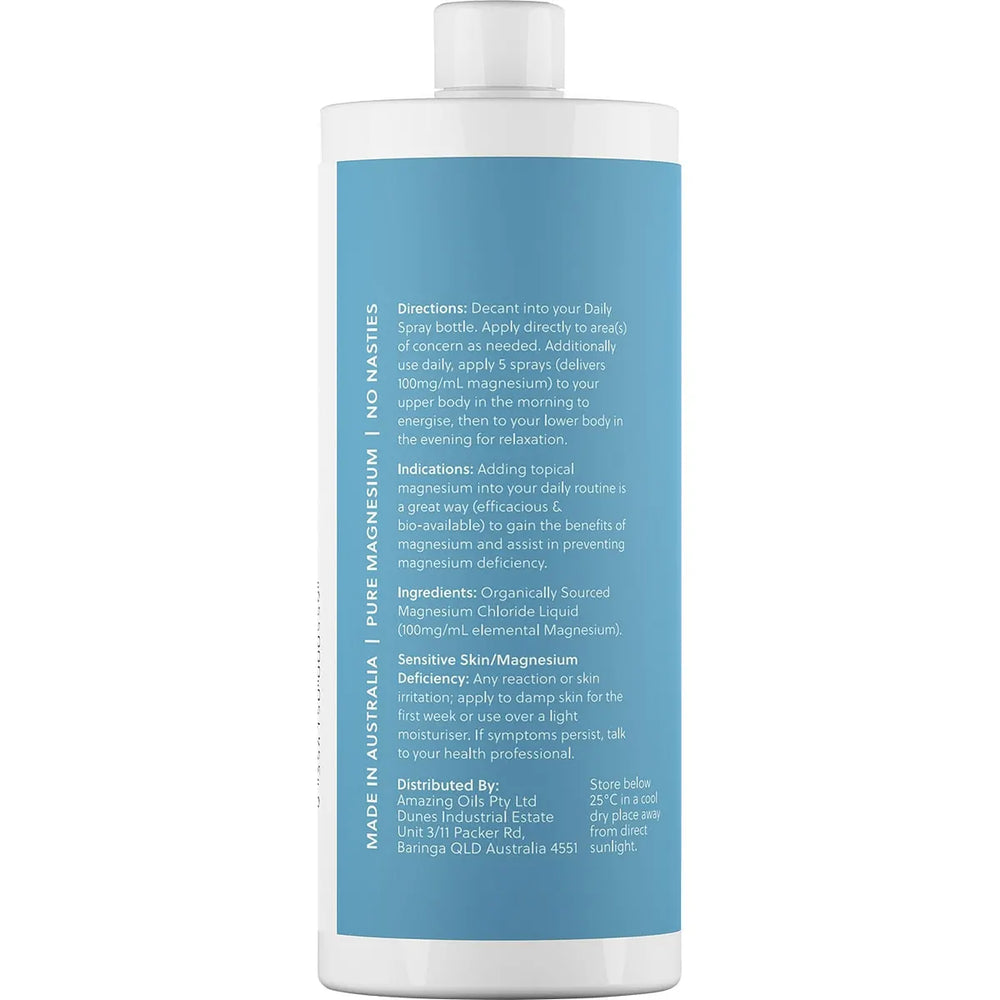 Amazing Oils Magnesium Daily Spray Pure Magnesium Oil