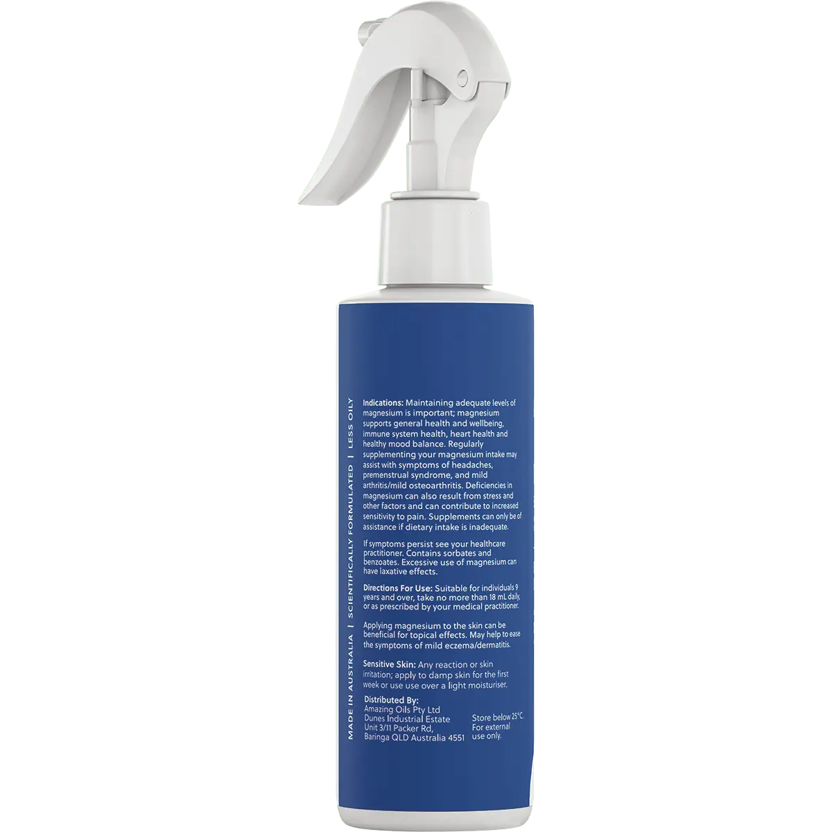 Amazing You Magnesium Sensitive Spray 200ml — side pack image (UHP)