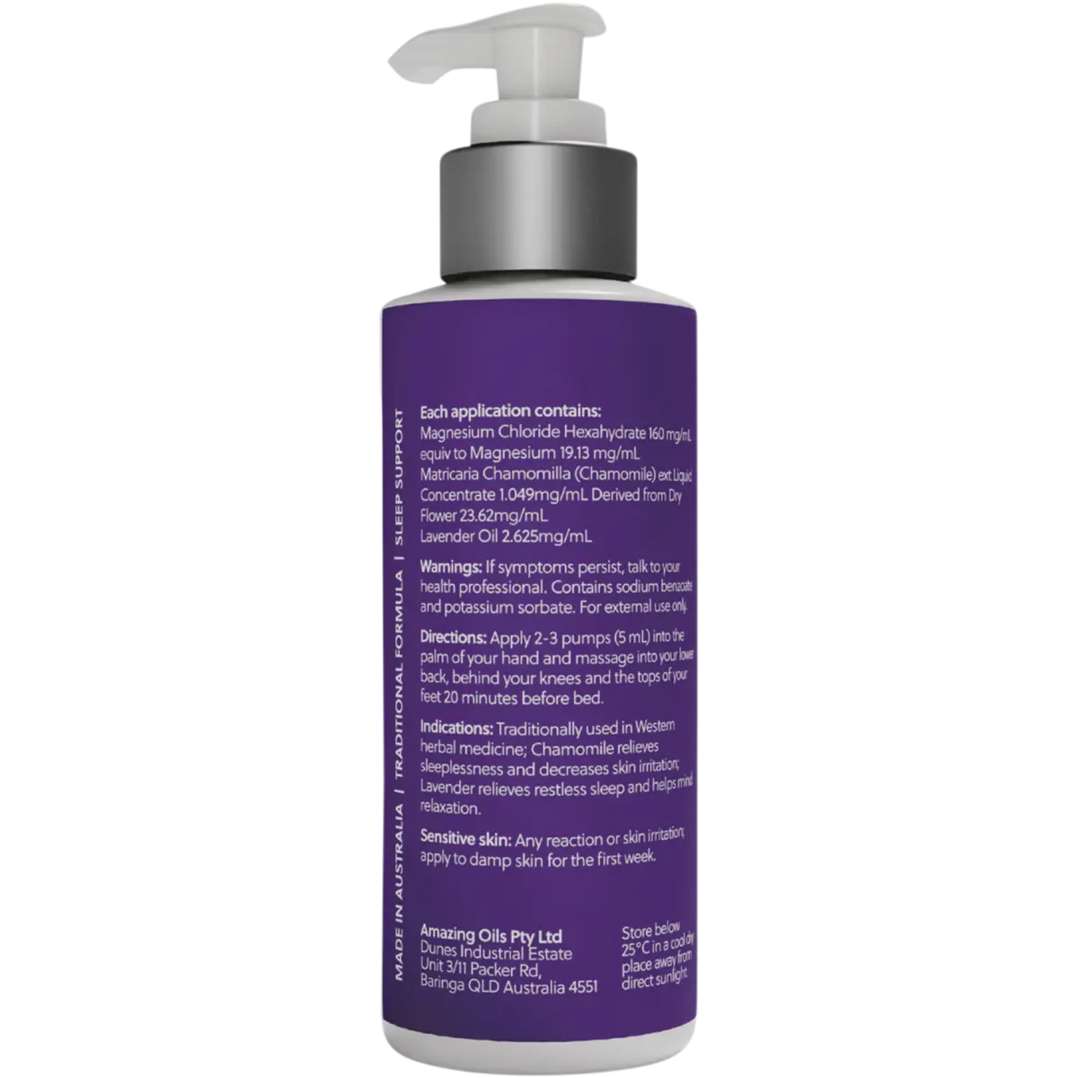 Amazing You Sleep Magnesium Lotion 200ml — UHP secondary/back image