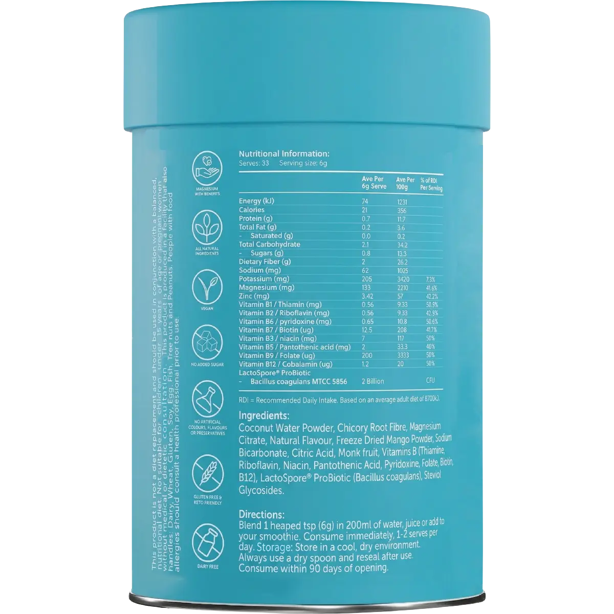 Amazing You Daily Wellness Drink 200g — UHP secondary/back image