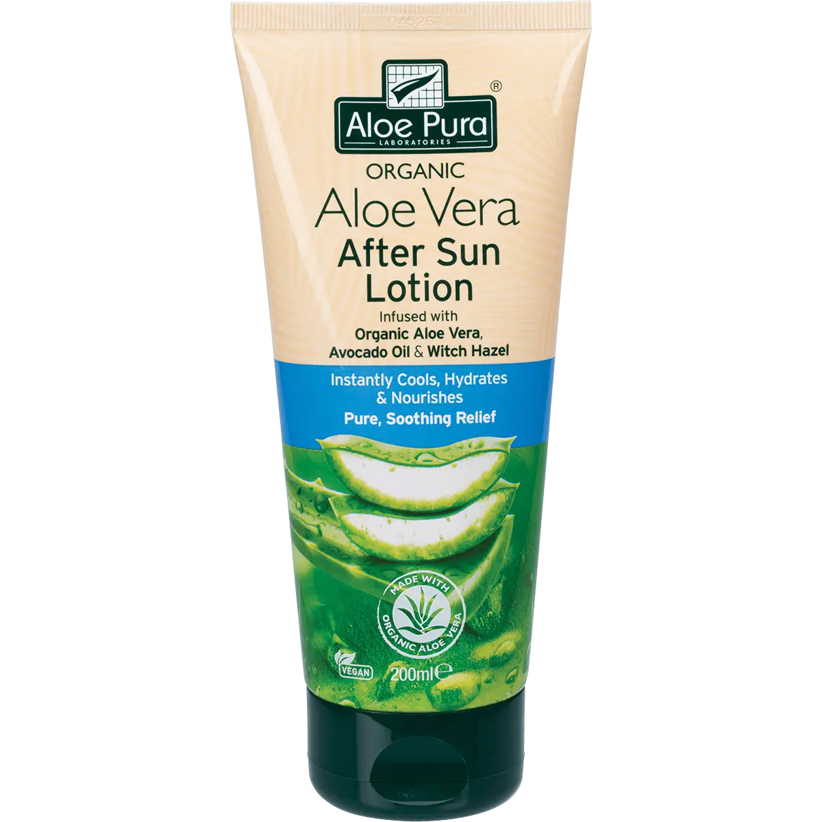 Aloe Pura Aloe Vera Lotion After Sun Lotion 200ml — front pack image (UHP)