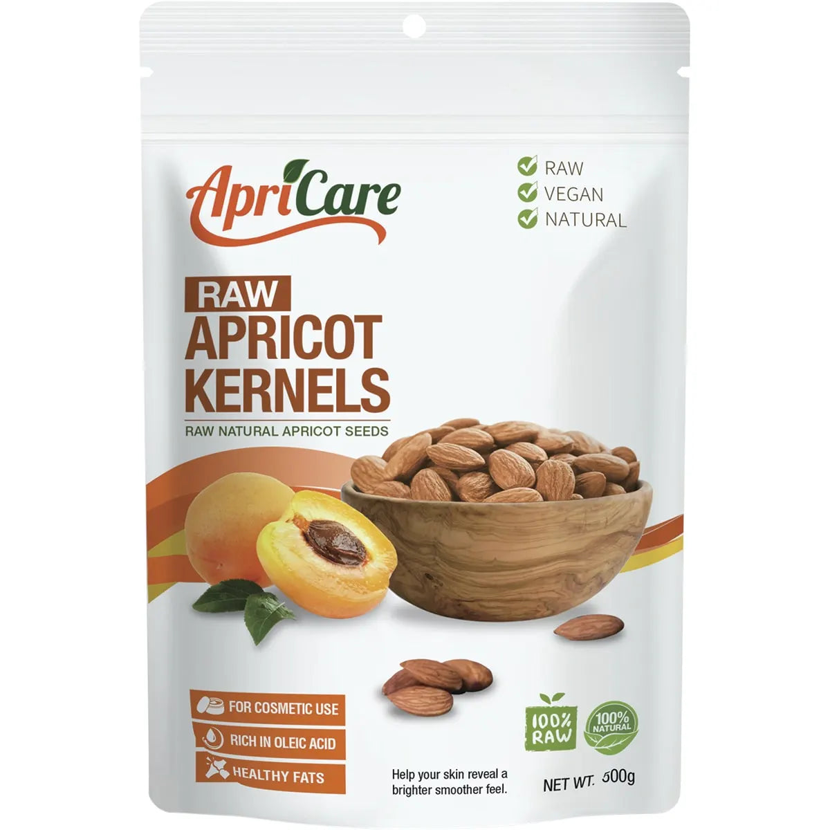 Apricare Apricot Kernels Raw