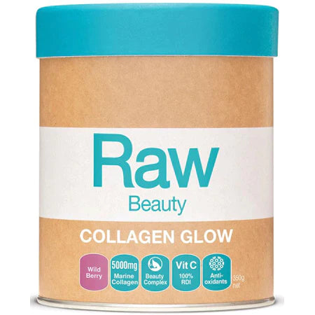 CLEARANCE Amazonia Raw Beauty Collagen Glow Wild Berry 350g
