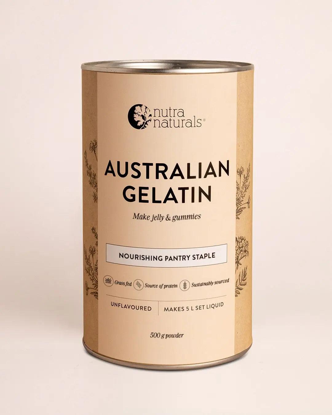 Nutra Naturals Australian Gelatin 500g — official Nutra Naturals product photograph