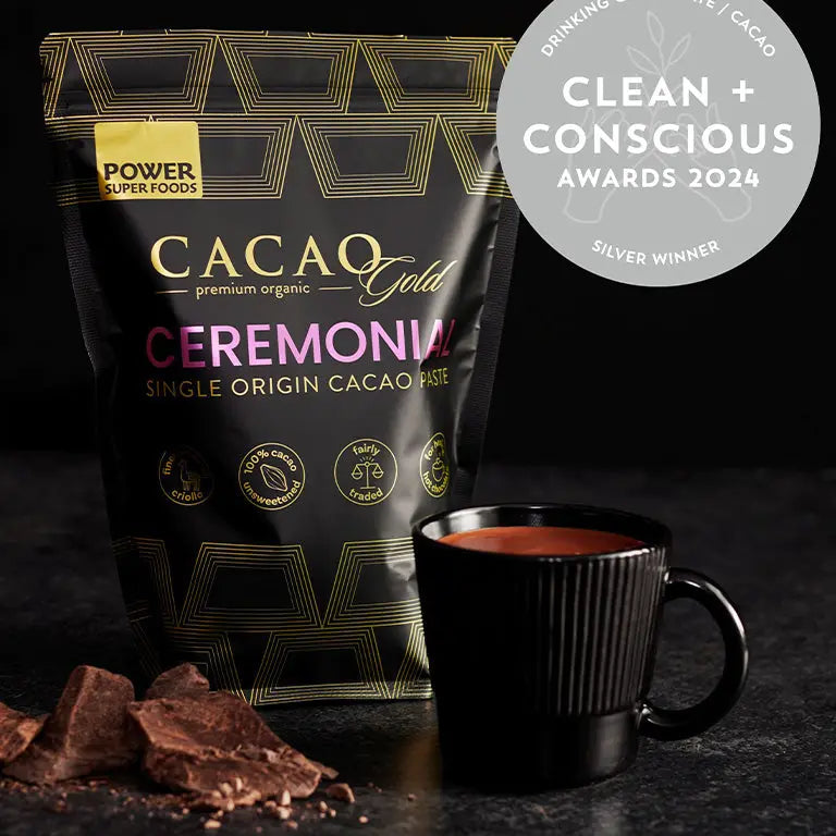 Power Super Foods Cacao GOLD Paste Ceremonial- Chunks — official Power Super Foods image
