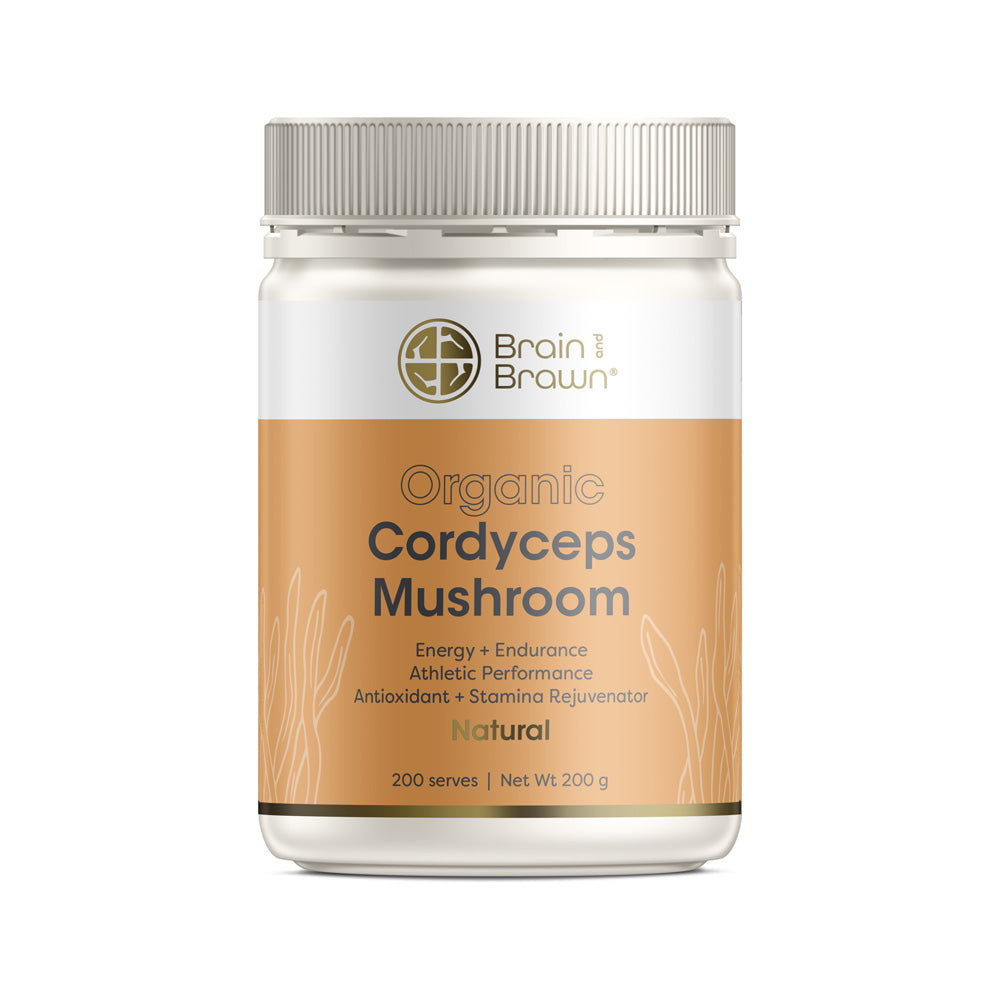 Brain and Brawn Organic Cordyceps Mushroom Powder 200g - Cordyceps