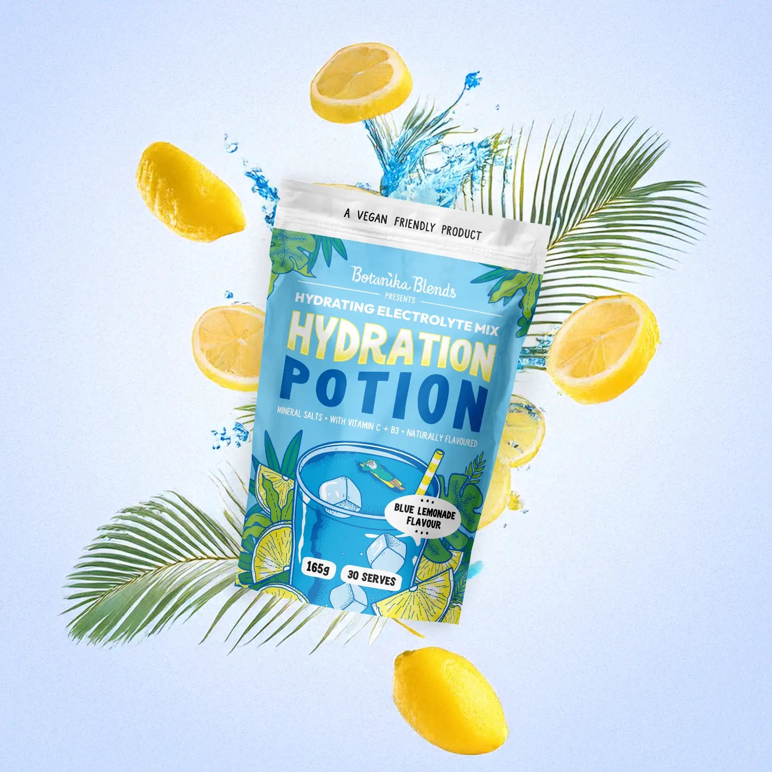 Botanika Hydration Potion Blue Lemonade 165g pouch front