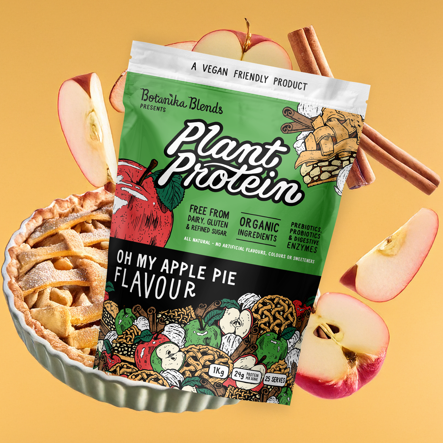 Botanika Blends Plant Protein Oh My Apple Pie — flavour product image