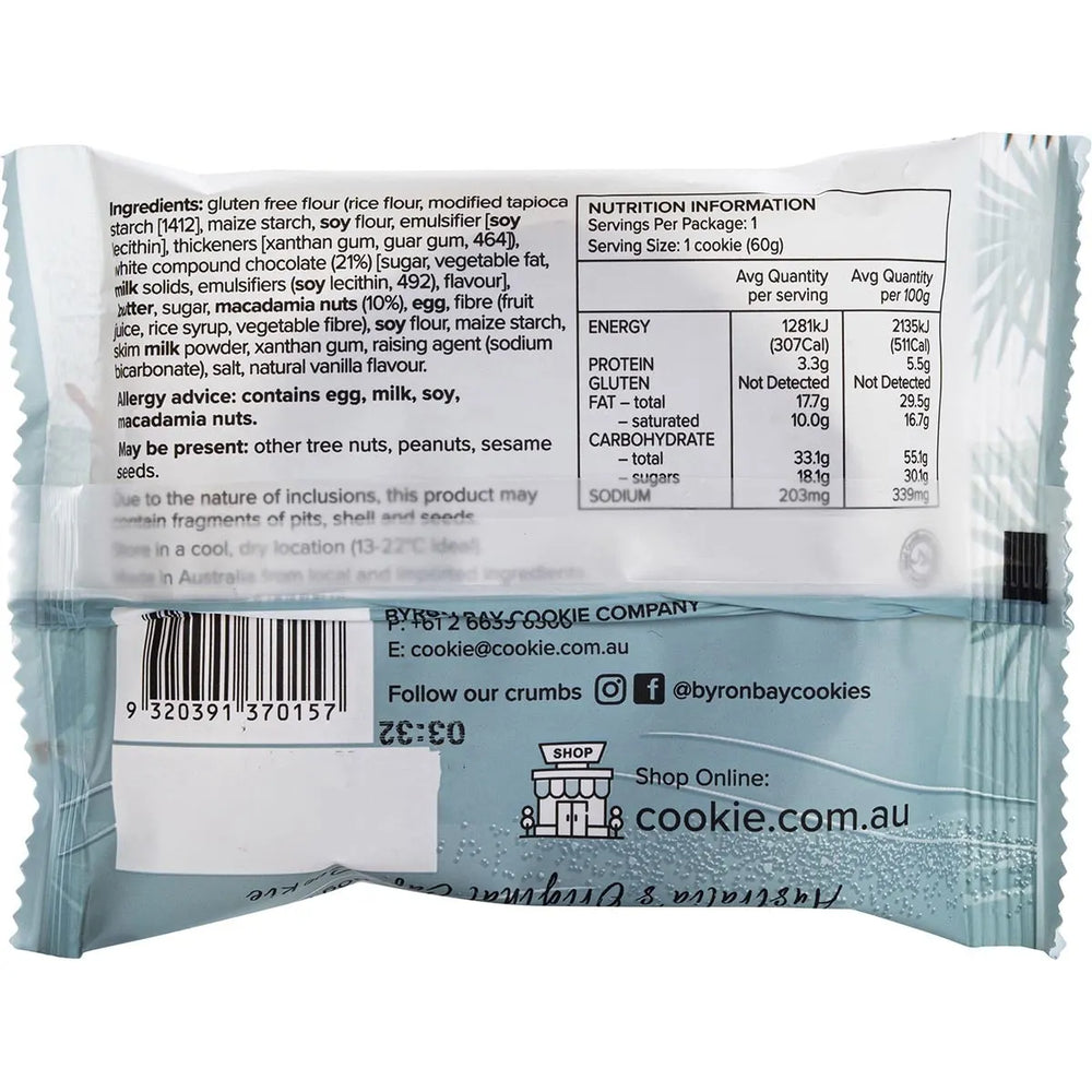 Byron Bay Gluten Free Cookies 12 x 60g