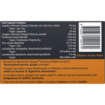 Buderim Ginger Bioactive + Nausea Relief Capsules — back pack image (UHP)