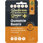 Buderim Ginger Bioactive + Gummie Bears — front pack image (UHP)