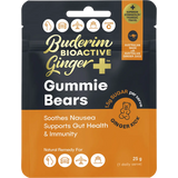 Buderim Ginger Bioactive + Gummie Bears — front pack image (UHP)