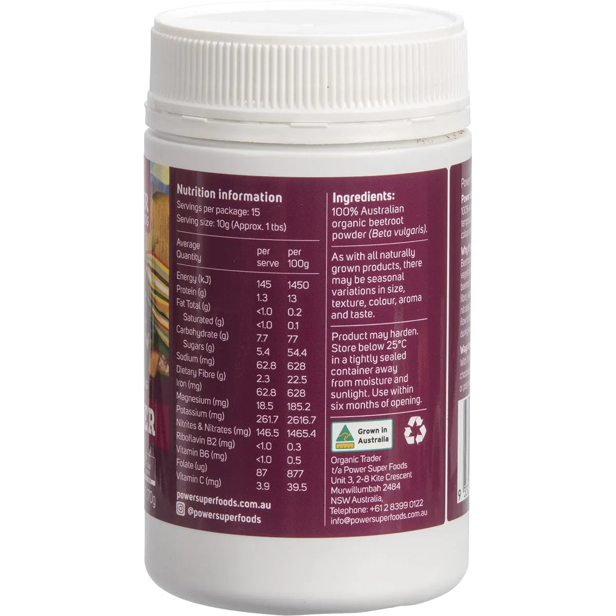 Power Super Foods Beetroot Powder - Origin 170g