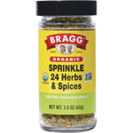 Bragg Seasoning Organic Sprinkle 24 Herb & Spices Salt-Free 42g — front pack image (UHP)