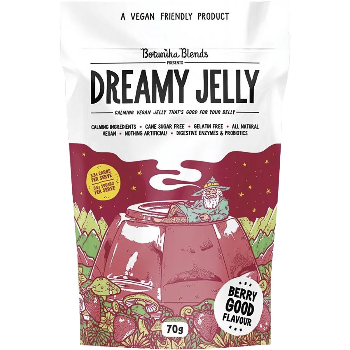 Botanika Blends Dreamy Jelly Berry Good 70g — front pack image (UHP)