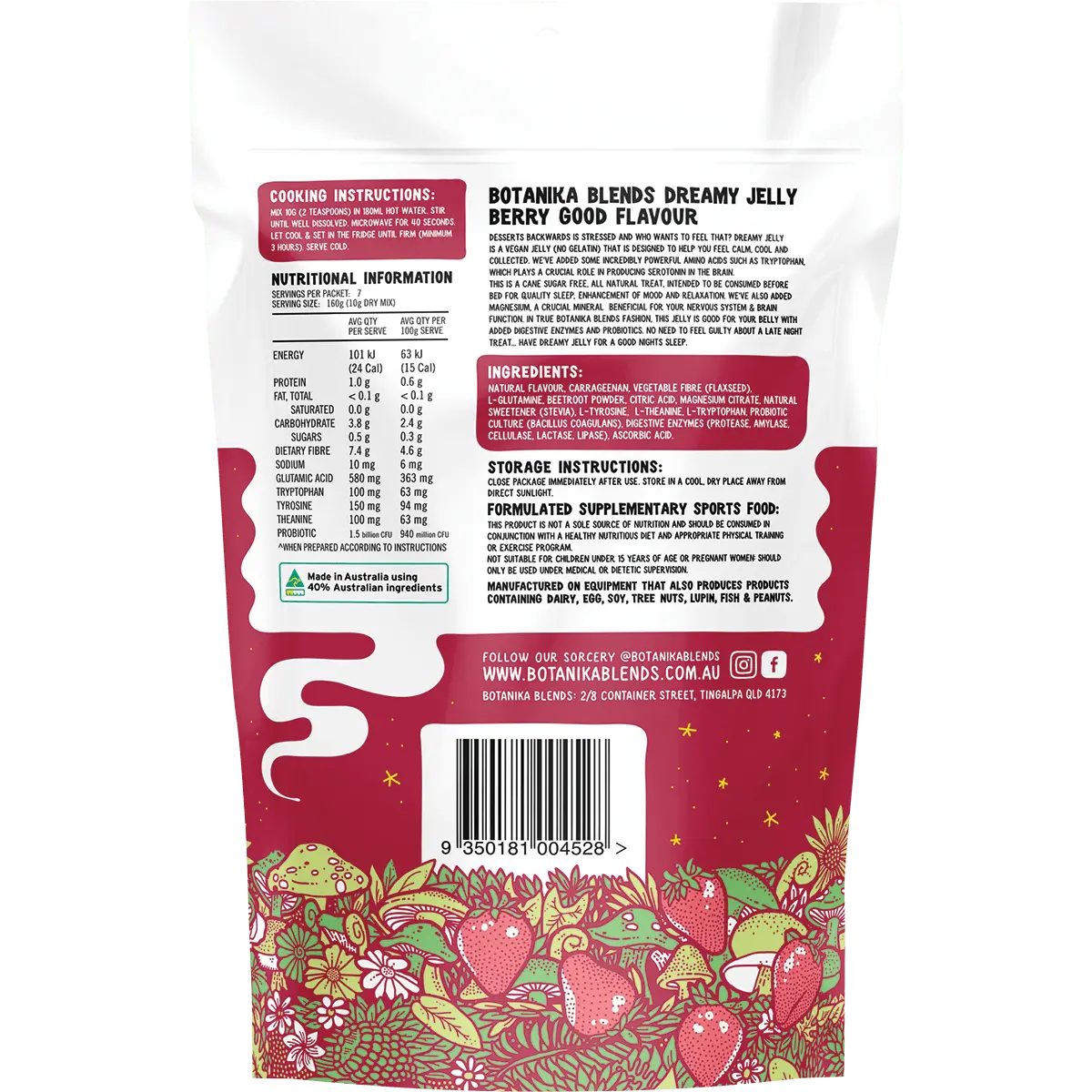 Botanika Blends Dreamy Jelly Berry Good 70g — back pack image (UHP)