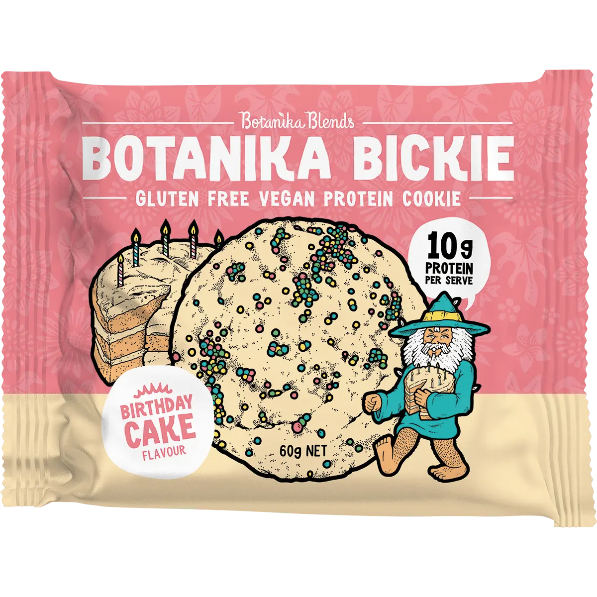 Botanika Blends Botanika Bickie Protein Cookie Birthday Cake 12 x 60g front product image