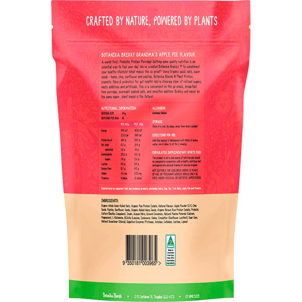 Botanika Blends Botanika Brekky Probiotic Porridge 1KG