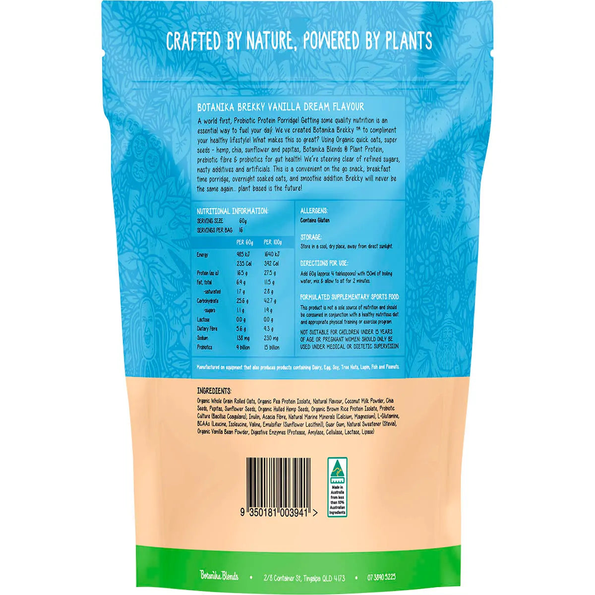 Botanika Blends Botanika Brekky Probiotic Porridge 1KG