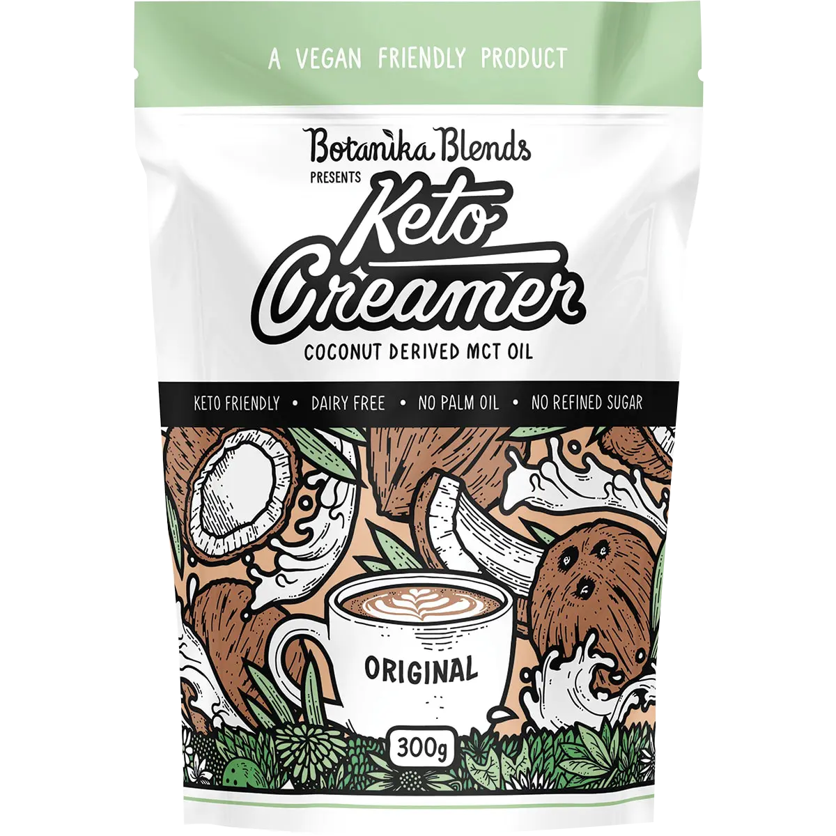 Botanika Blends Keto Creamer Original 300g — front pack image (UHP)