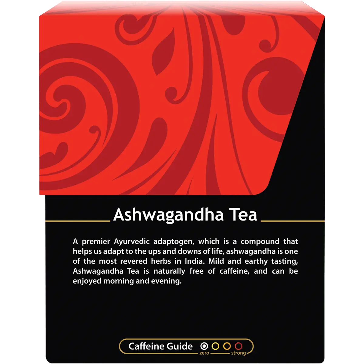 Buddha Teas Organic Herbal Tea Bags Ashwagandha Tea 18 Sachets — side pack image (UHP)