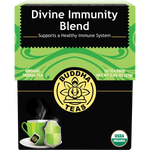 Buddha Teas Organic Herbal Divine Immunity  18 Sachets — front pack image (UHP)