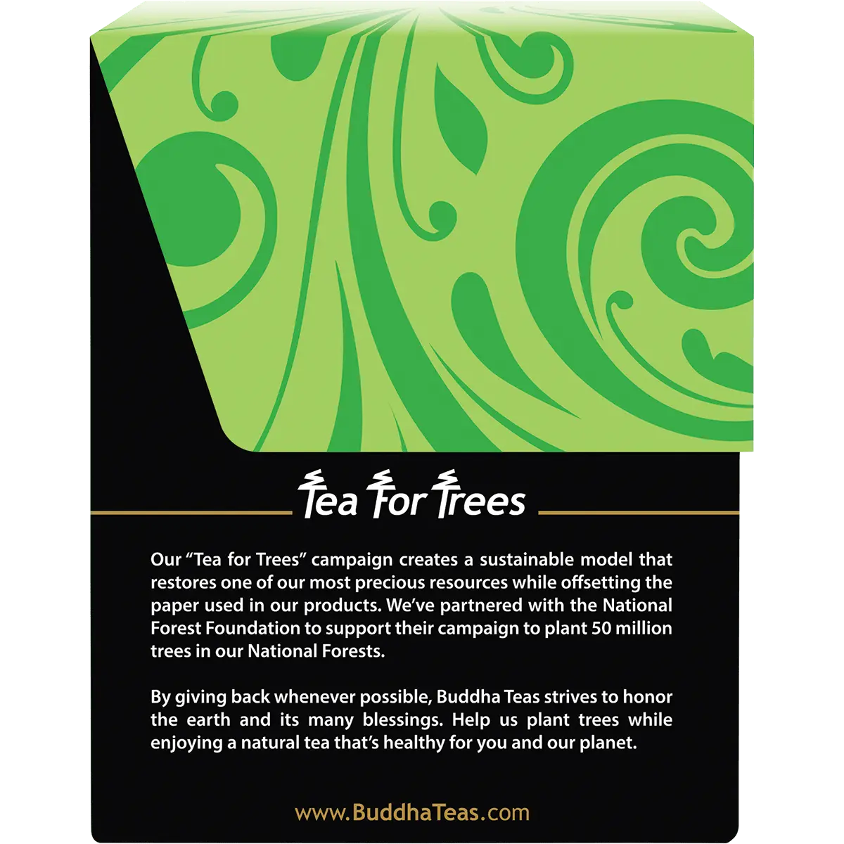 Buddha Teas Organic Herbal Divine Immunity  18 Sachets — side pack image (UHP)