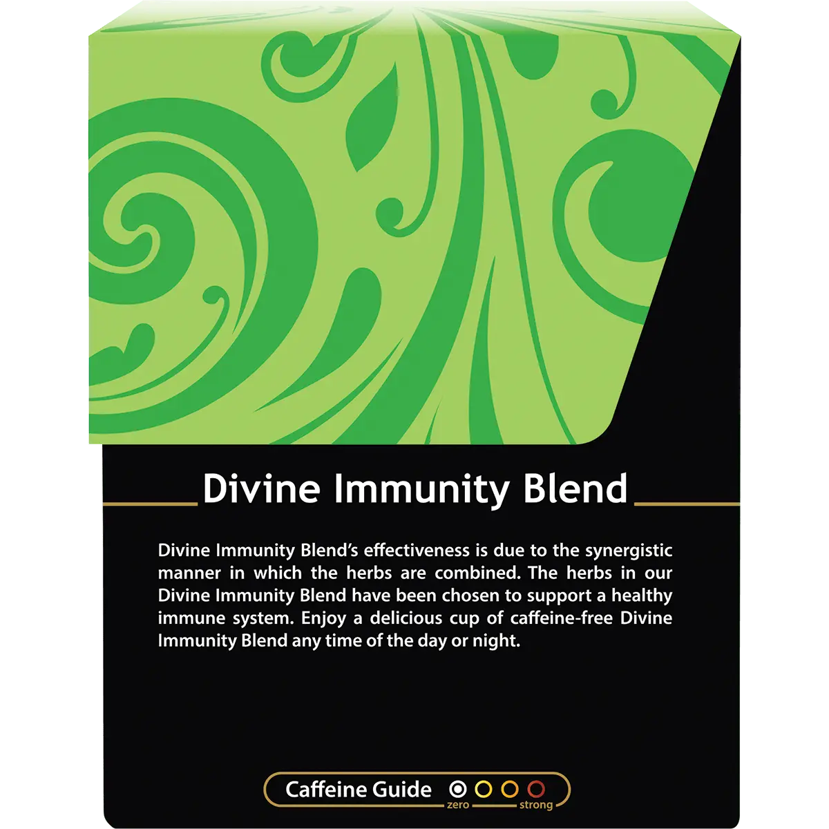 Buddha Teas Organic Herbal Divine Immunity  18 Sachets — side pack image (UHP)