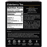 Buddha Teas Organic Herbal Elderberry Tea 18 Sachets — back pack image (UHP)