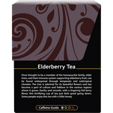 Buddha Teas Organic Herbal Elderberry Tea 18 Sachets — side pack image (UHP)