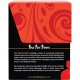 Buddha Teas Organic Herbal Hibiscus Tea 18 Sachets — side pack image (UHP)
