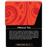 Buddha Teas Organic Herbal Hibiscus Tea 18 Sachets — side pack image (UHP)