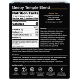 Buddha Teas Organic Herbal  Sleepy Temple Blend 18 Sachets — back pack image (UHP)