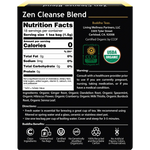 Buddha Teas Organic Herbal Tea Zen Cleanse Blend 18 Sachets — back pack image (UHP)